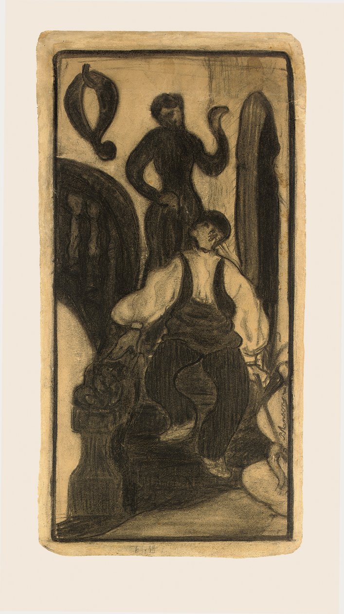 楼梯和旅馆，巴斯克自治区，1893年 作者 保罗·埃利·兰森