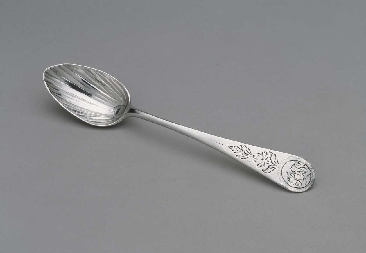 茶匙c。 1796-1805（银） 作者 保罗·里维尔