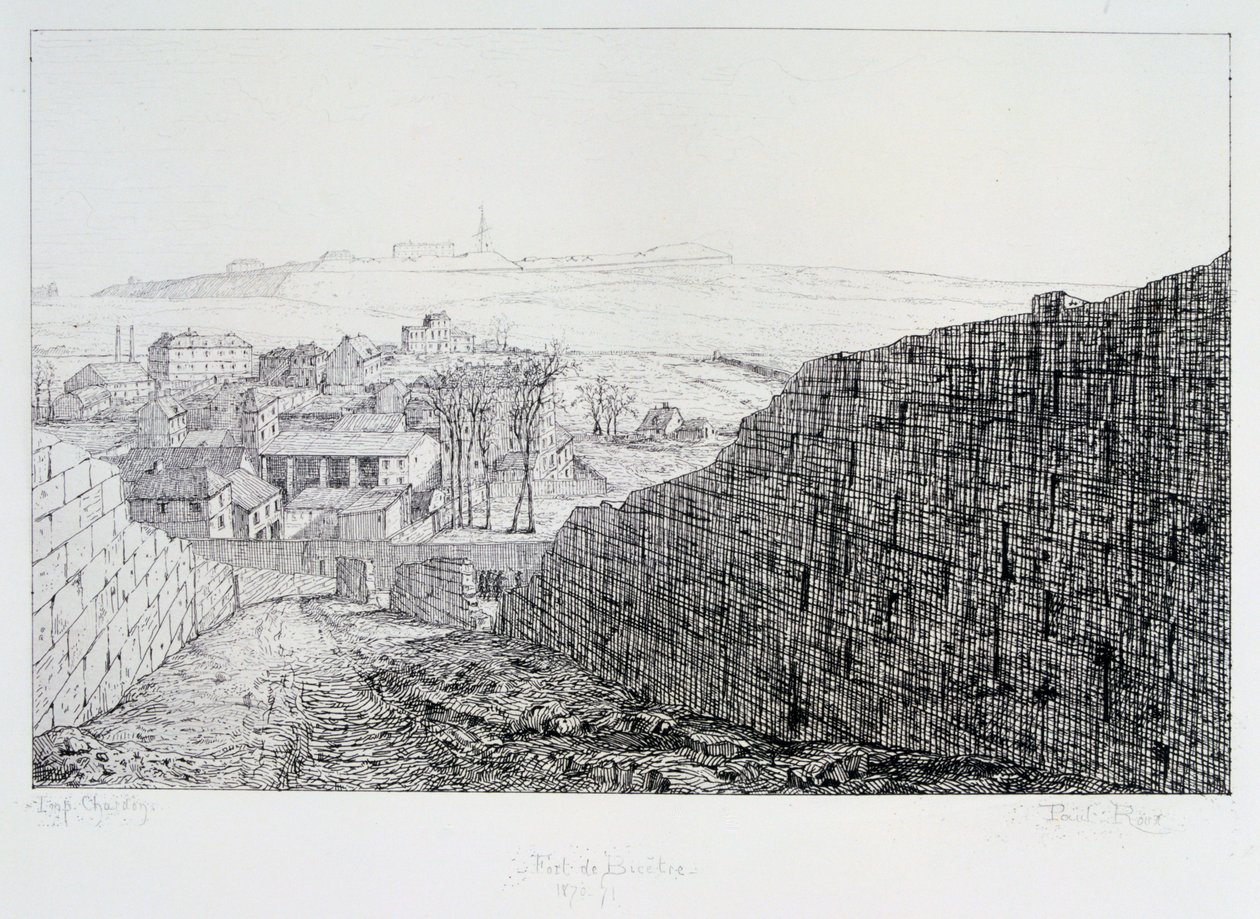 巴黎大包围的德比塞特堡，1870-1871年 作者 保罗·鲁