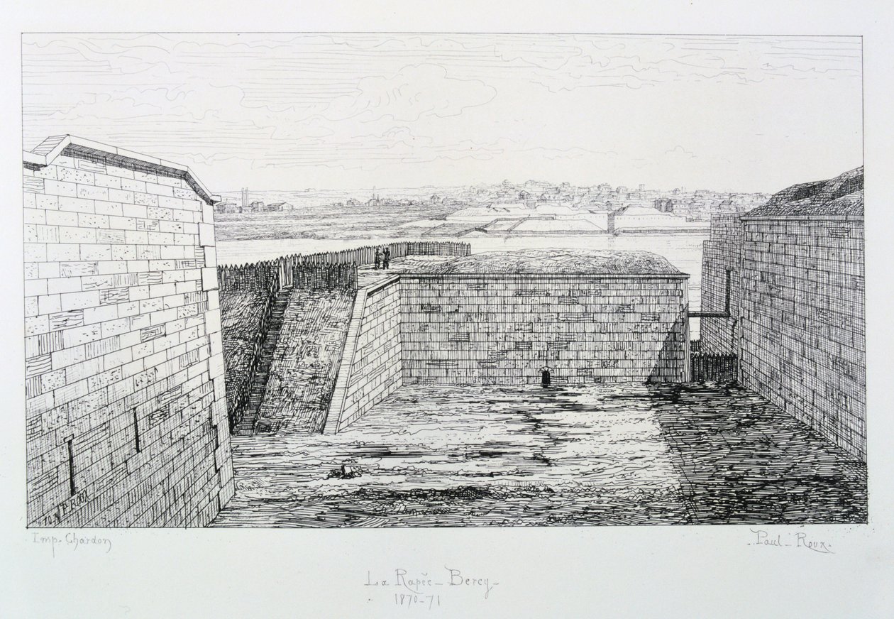 La Rapee-Bercy，巴黎围困，1870-1871年。 作者 保罗·鲁