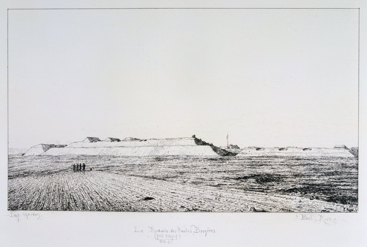 La Redoute des Haute Brugeres，巴黎围困，1870-1871年 作者 保罗·鲁