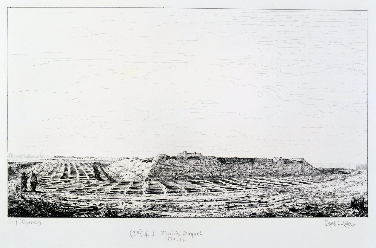 Moulin Saquet，巴黎围困，1870-1871年 作者 保罗·鲁