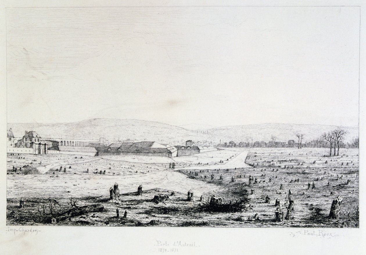 巴黎大包围（Porte dAuteuil），1870-1871年 作者 保罗·鲁