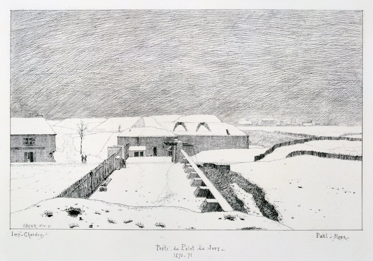 Port Point du Point du Jour，巴黎围困，1870-1871年。 作者 保罗·鲁