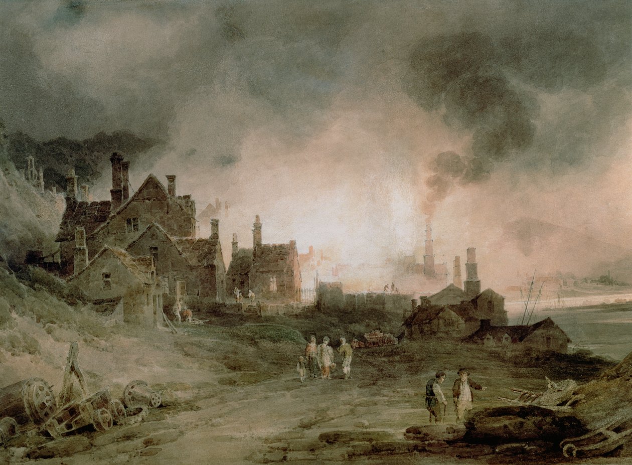 Bedlam Furnace，Madeley Dale，Shropshire，1803 作者 保罗·桑德比