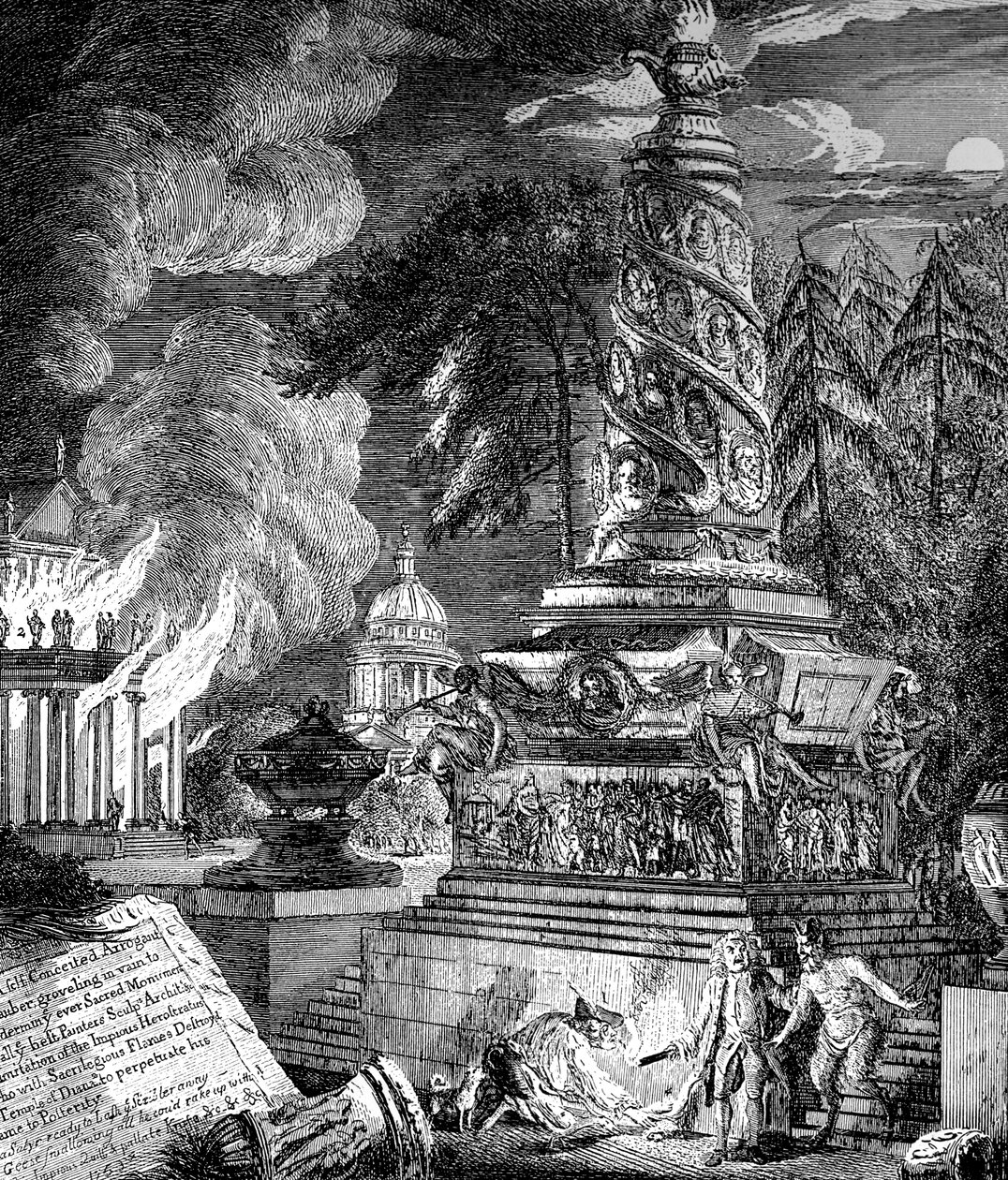 以弗所的圣殿焚烧，1753年 作者 保罗·桑德比