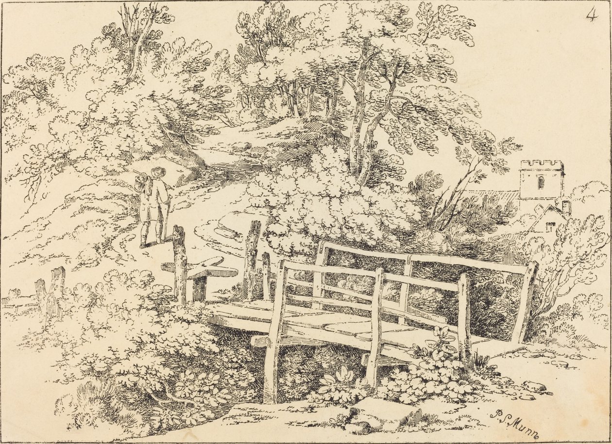乡村天桥（旅行者） 作者 保罗·桑德比·芒恩