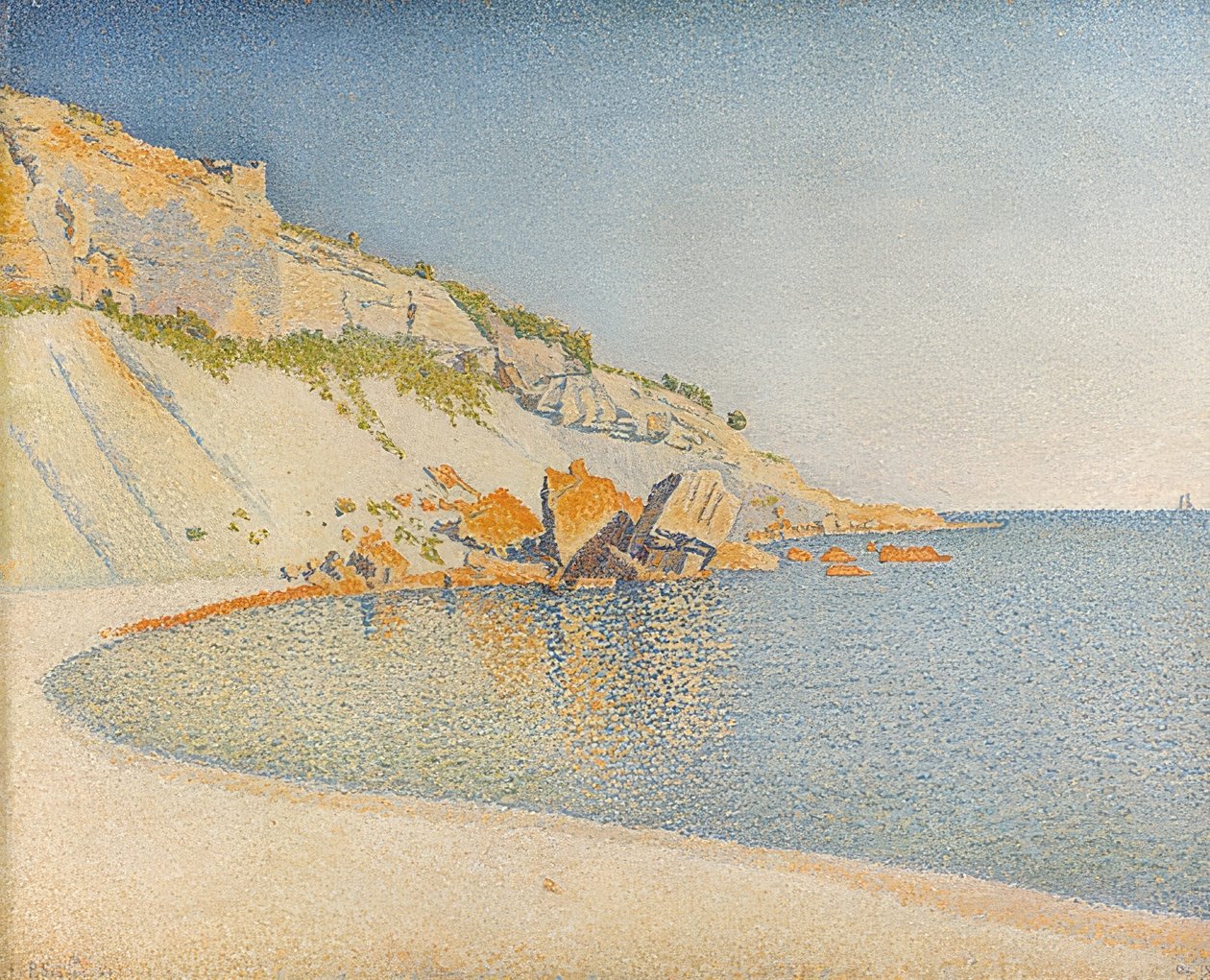卡西斯（Capsis），伦巴第（Cap Lombard）。 1889年 作者 保罗·西尼亚克