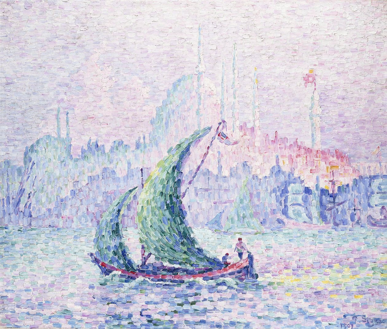 科特迪瓦或，苏莱曼妮，君士坦丁堡，1907年 作者 保罗·西尼亚克