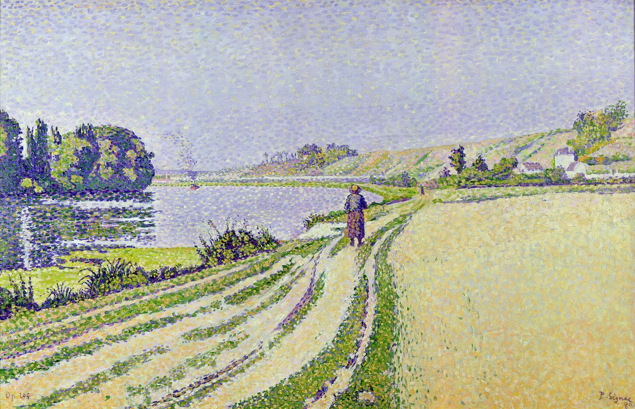 Herblay，La River 作者 保罗·西尼亚克