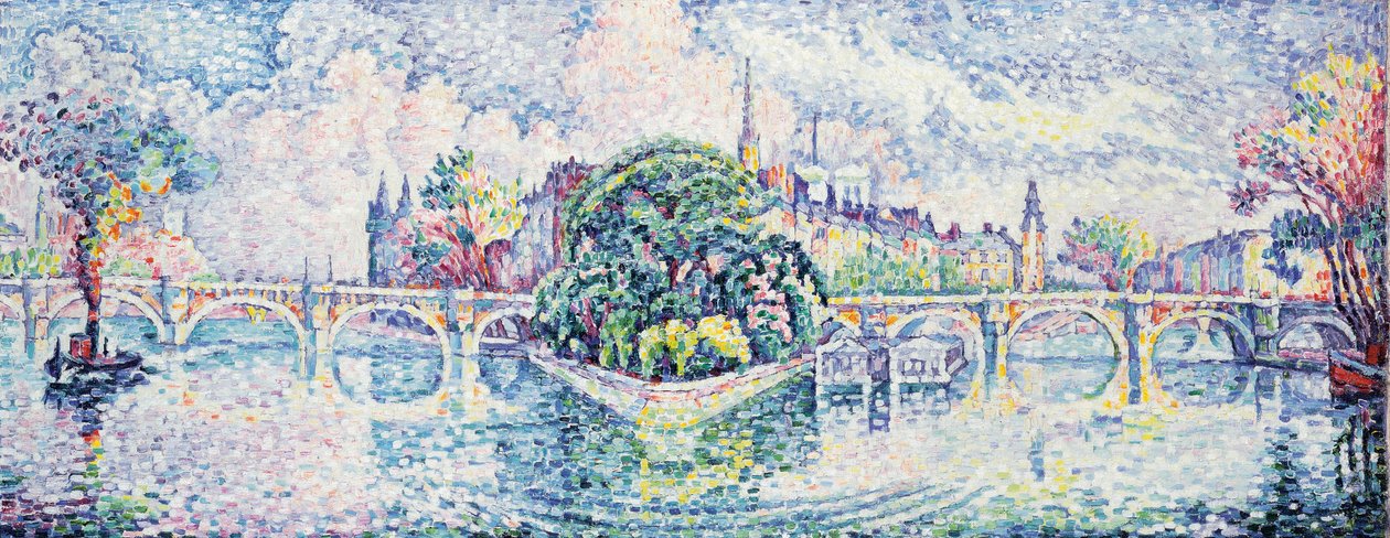 Jard du Vert-Galant，c。 1928年 作者 保罗·西尼亚克