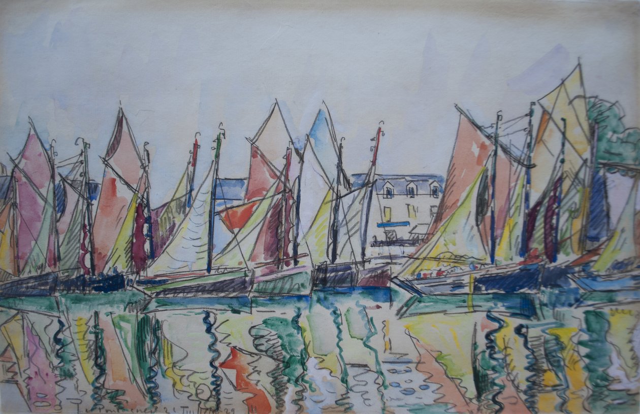 Le Pouliguen，1929年 作者 保罗·西尼亚克