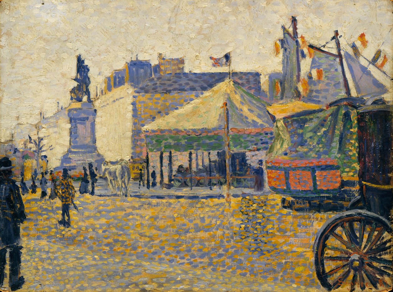 Place de Clichy，1887 作者 保罗·西尼亚克