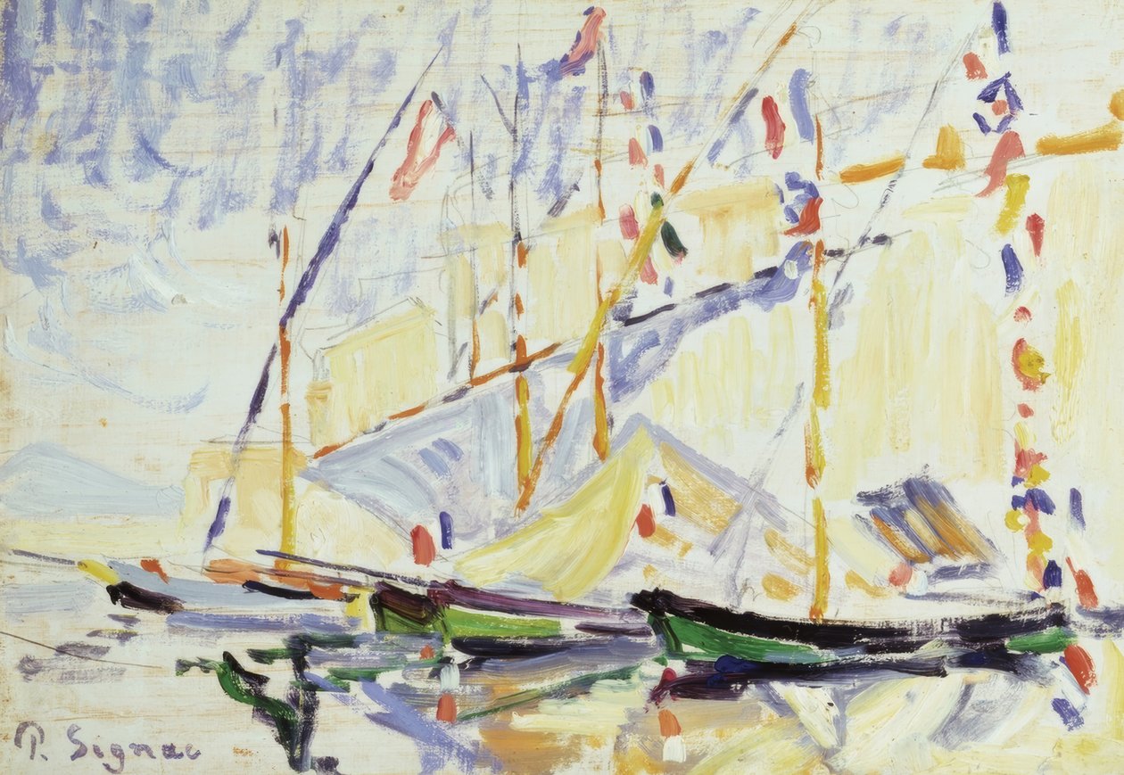 圣特罗佩。歌手：PAUL SIGNAC。博物馆：GALERIA COURTAULD  LONDRES  G.BRETAÑA 作者 保罗·西尼亚克