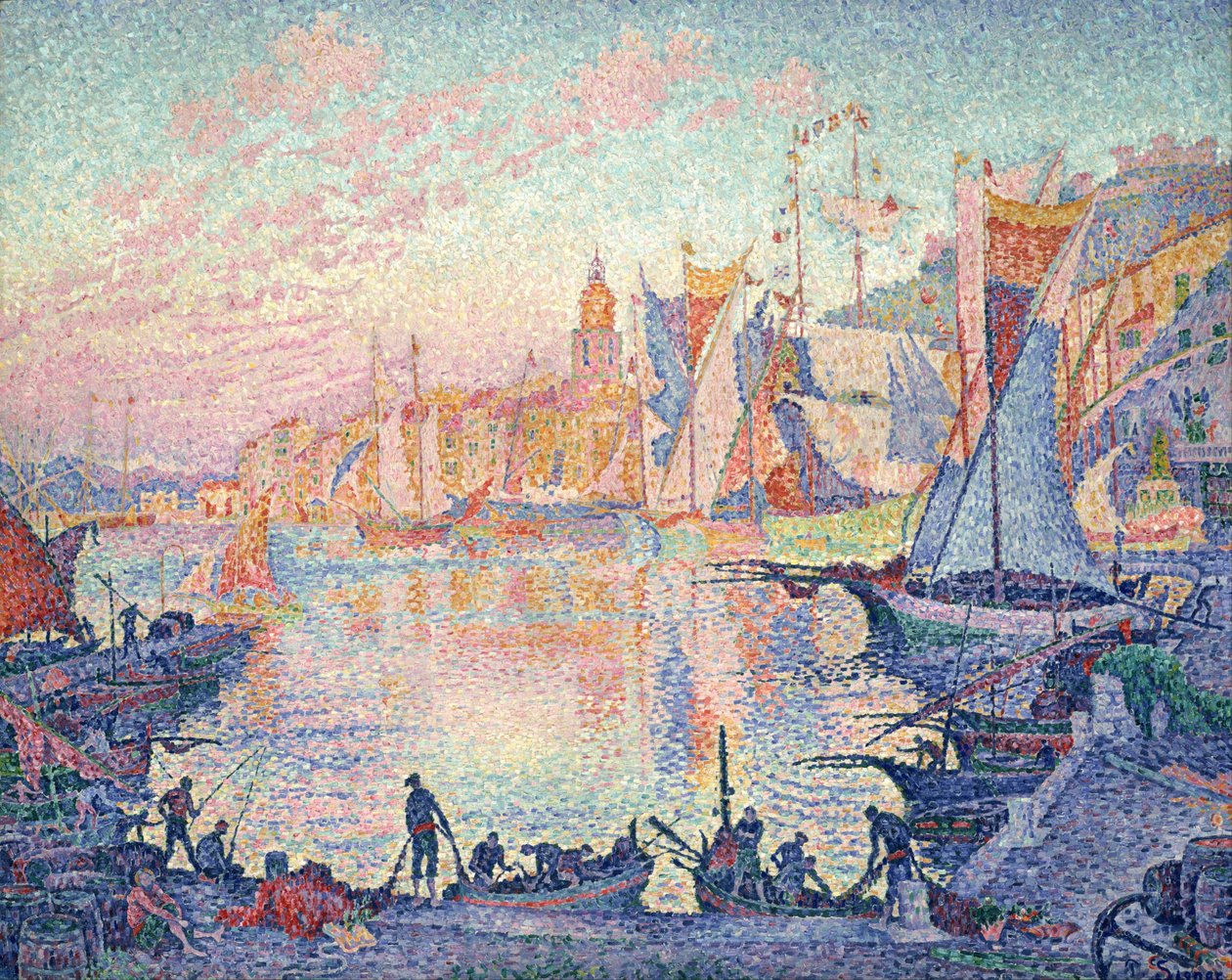 "圣特罗佩" 保罗-西涅克（1863-1935）的画作 1901-1902 日本东京国立西洋美术馆 作者 保罗·西尼亚克