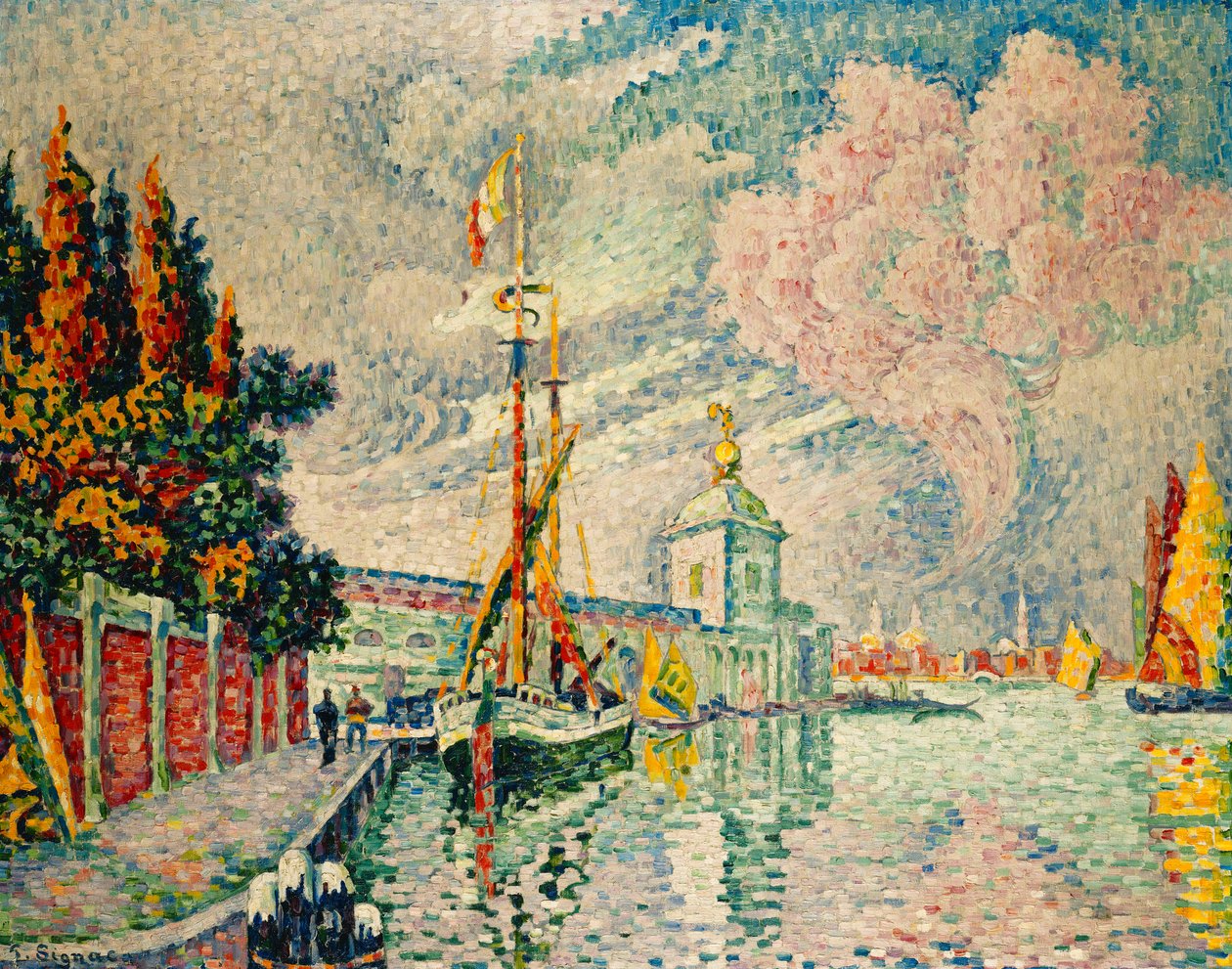 Dogana；海关，1910年 作者 保罗·西尼亚克