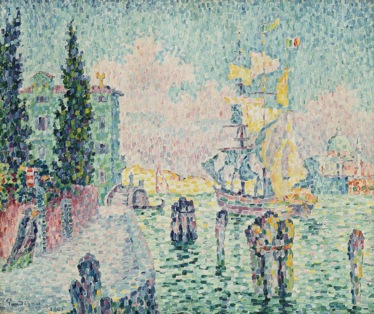 温室，威尼斯，1905年 作者 保罗·西尼亚克