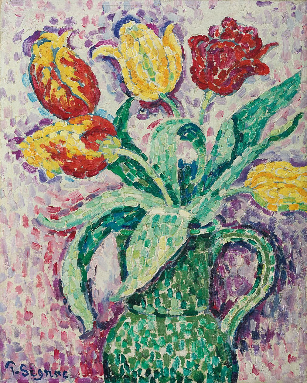 绿色花瓶，1920 作者 保罗·西尼亚克