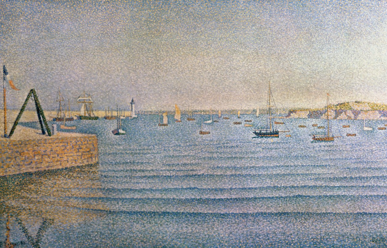 波特里的海港，1888年 作者 保罗·西尼亚克