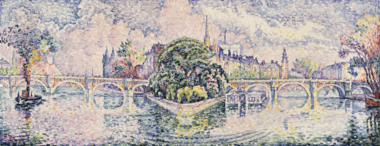 韦尔·加兰特花园； Jardin du Vert Galant，约1928年 作者 保罗·西尼亚克