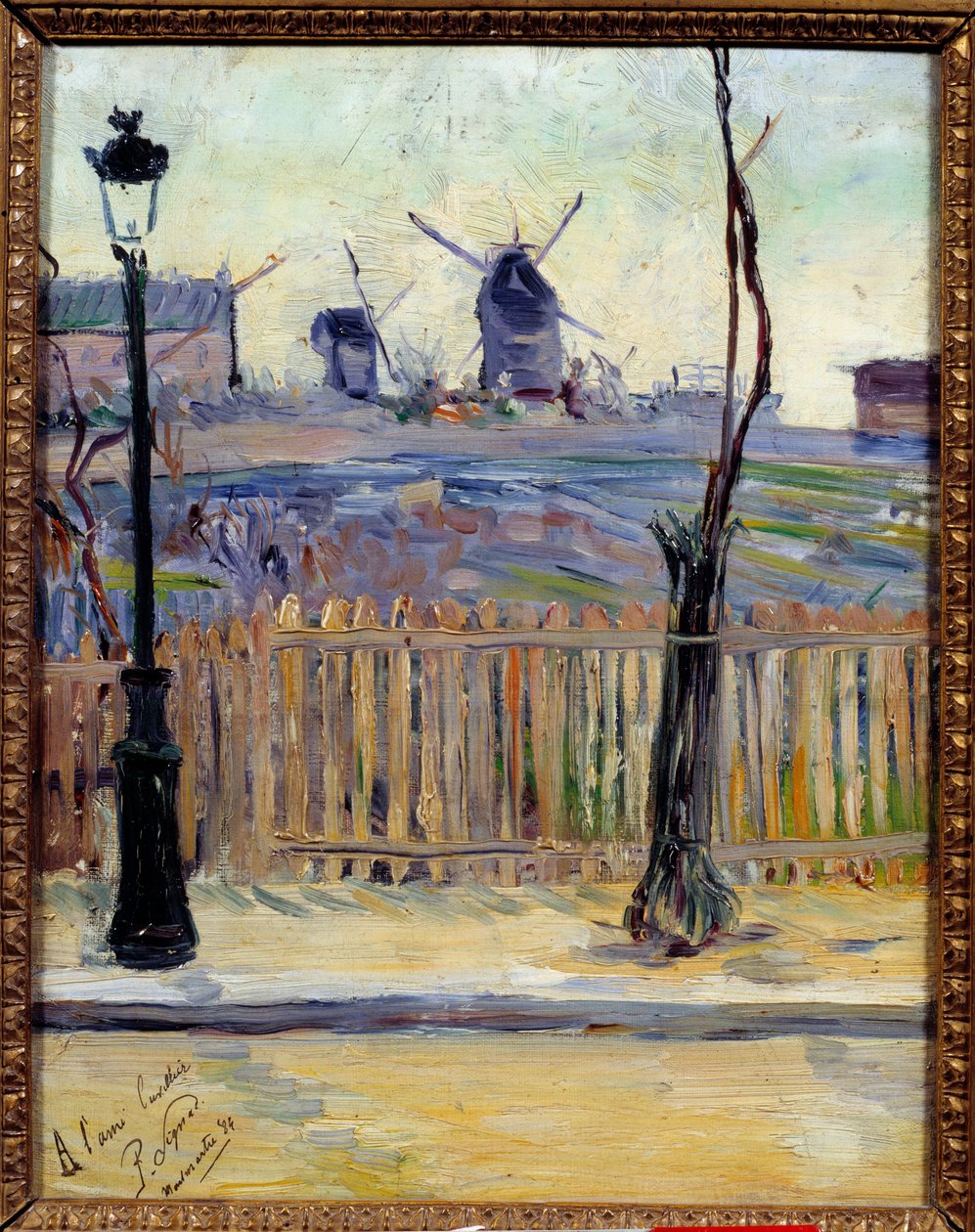 蛋糕磨坊。 Paul Signac (1863-1935) 的绘画 作者 保罗·西尼亚克