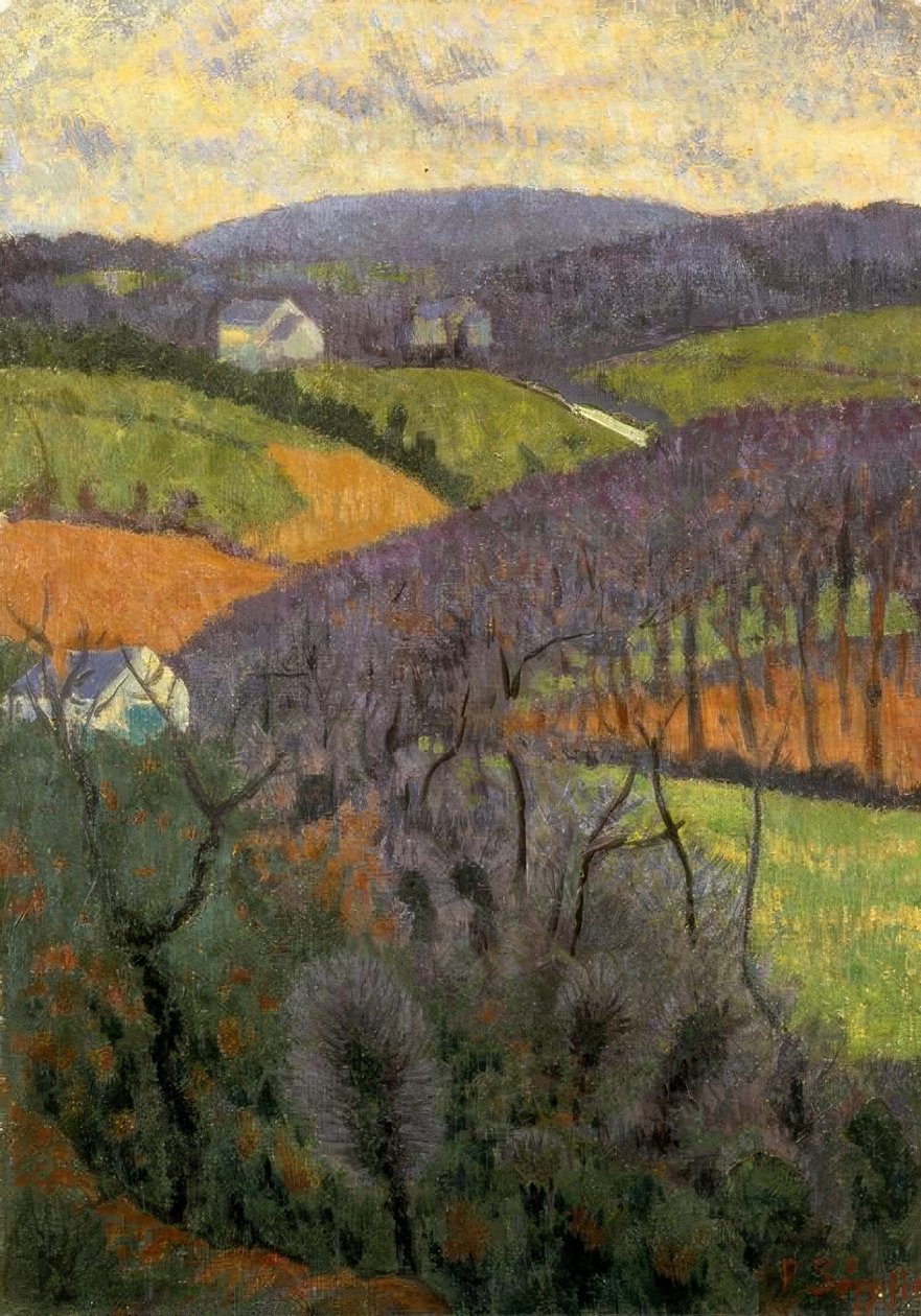 P.塞鲁西耶（P.Serusier），紫色山谷-杰梅尔德（Gemälde），1917年 作者 保罗·塞鲁西耶