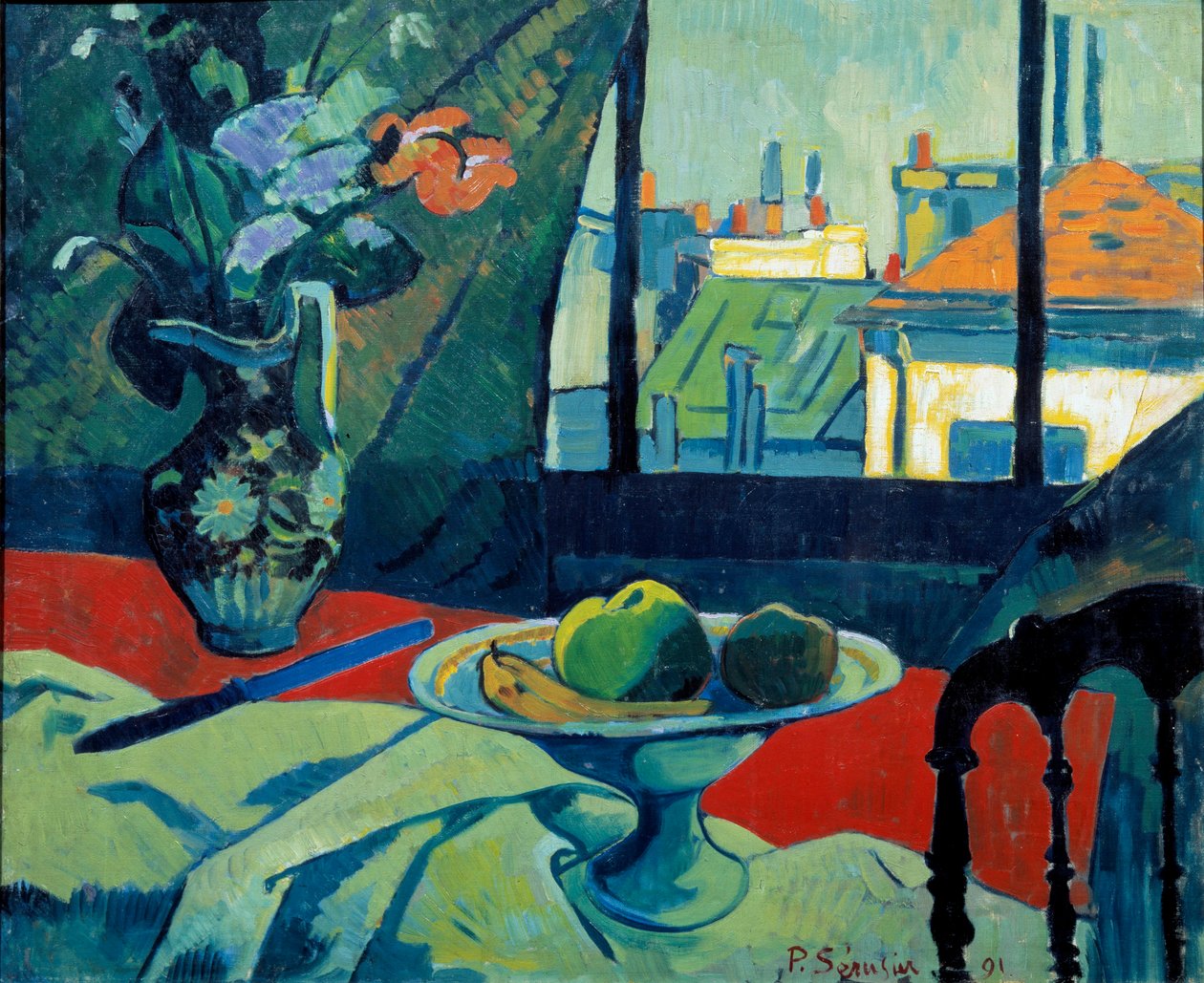 静物，艺术家工作室 Paul Serusier (1863-1927) 1891 年作画。 0,6x0,73 m 巴黎，奥赛博物馆 作者 保罗·塞鲁西耶