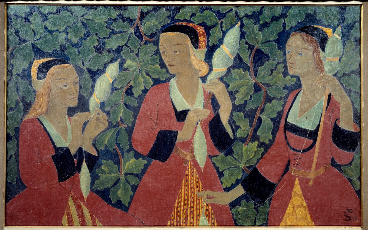 The Three Spinners Painting by Paul Serusier (1863-1927) 1918 Brest Museum of Fine Arts 作者 保罗·塞鲁西耶