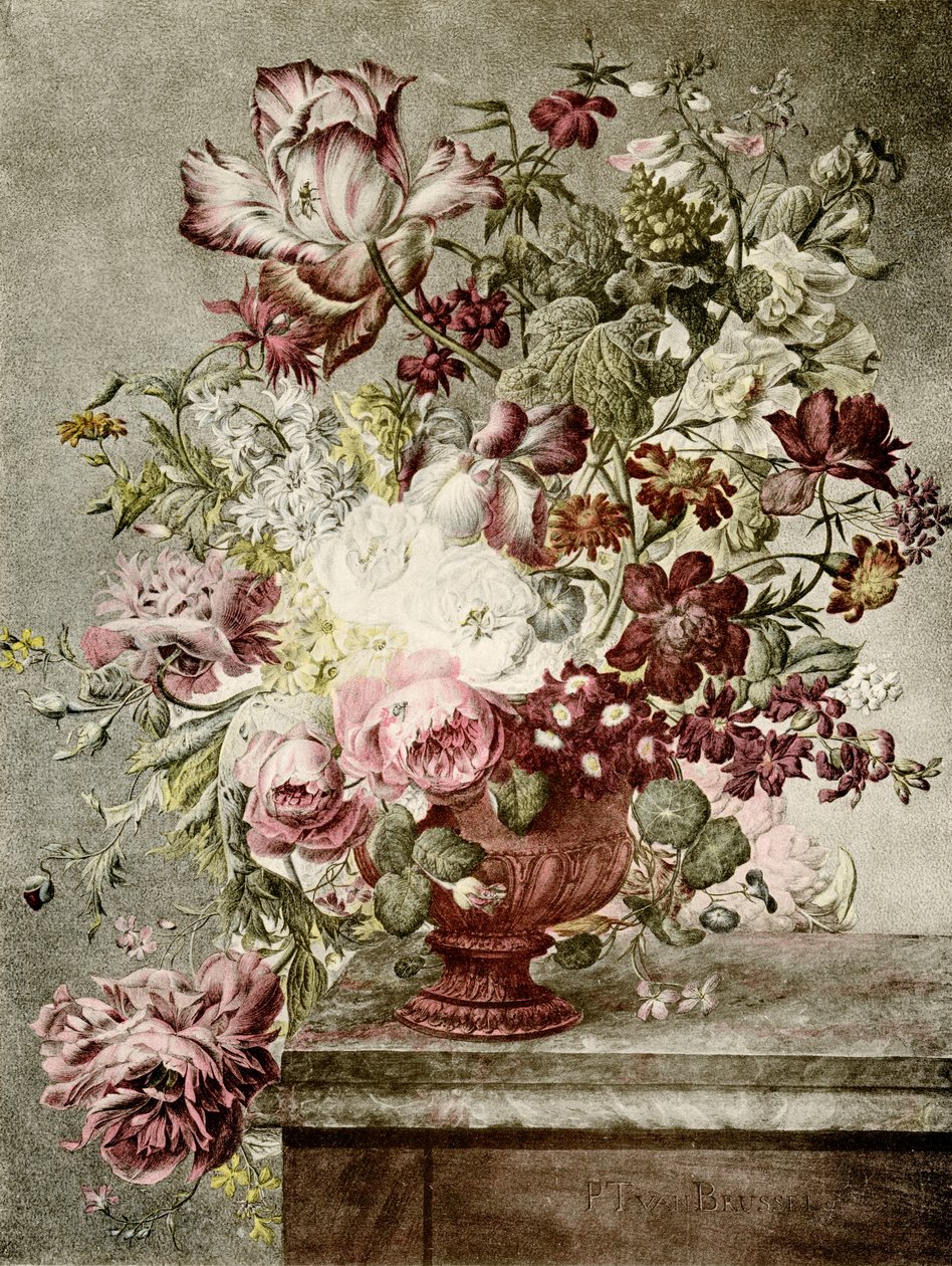 花卉画 作者 保罗·西奥多·范·布鲁塞尔