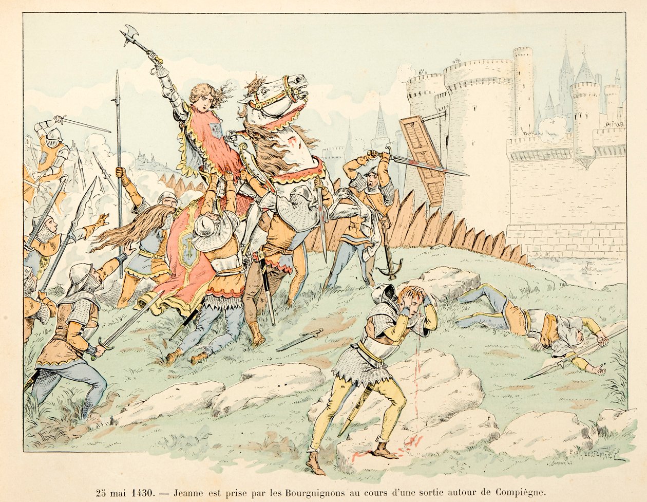 插图取自 Theodore Cahu 的“Jeanne d