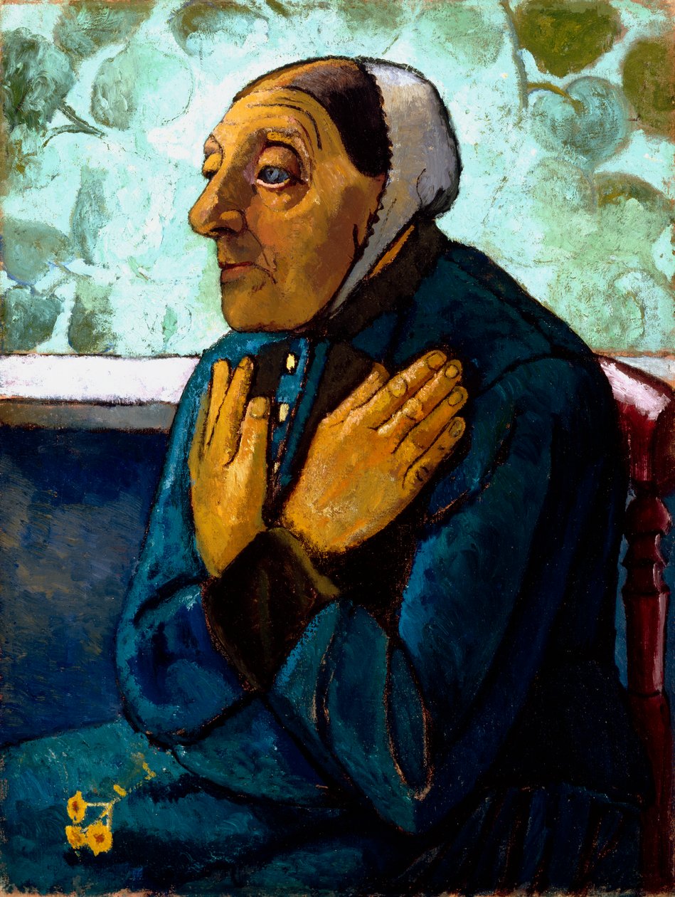 c.1905。老农妇，c.1905 作者 宝拉·莫德森·贝克尔