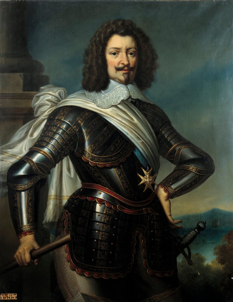 Charles de Lorraine 的肖像，Joineville 王子，Joyeuse 公爵和 Henri de Guise 的第四代公爵 Guise (1571-1640) 腹股沟之子 Paulin Guerin (1783-1855) 19 世纪的绘画。 1,22x0,96 米 作者 保林·让·巴蒂斯特·格林