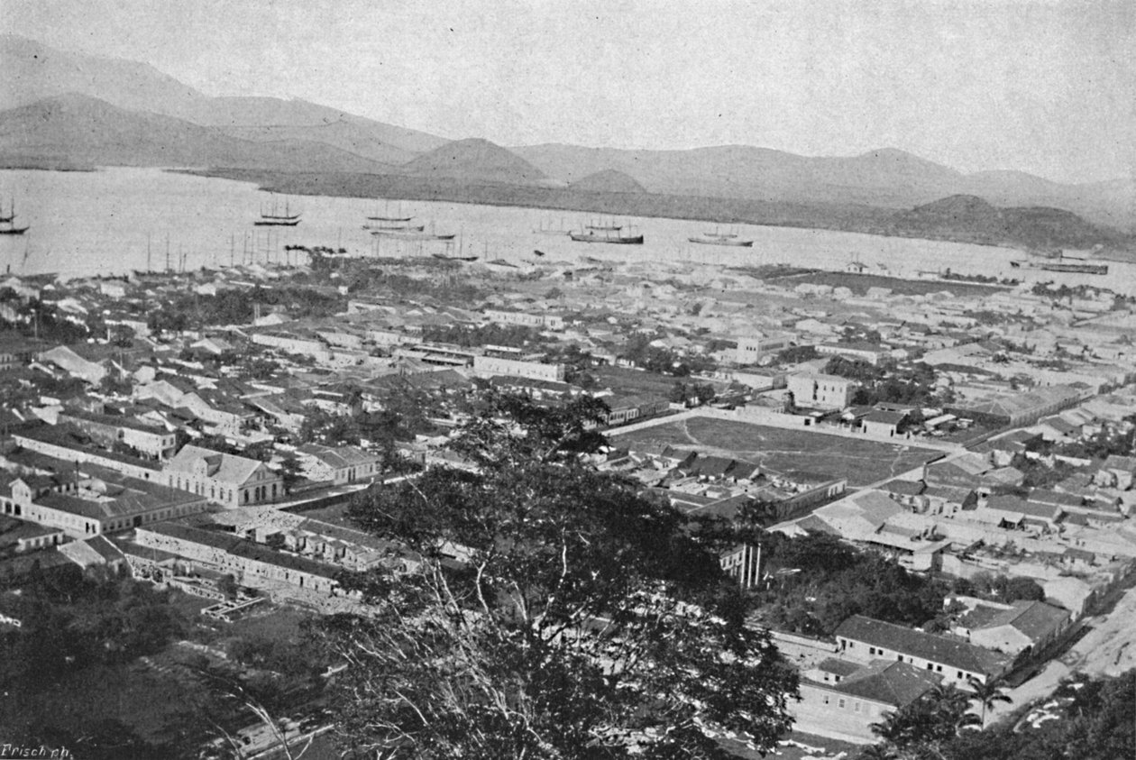 桑托斯全景，桑托斯全景，1895年 作者 保罗·科瓦尔斯基