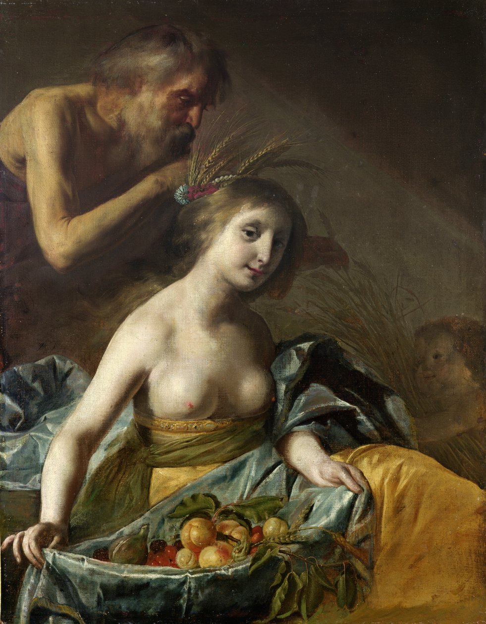Vertumnus 和 Pomona，17 世纪中叶（布面油画） 作者 保罗·鲍尔