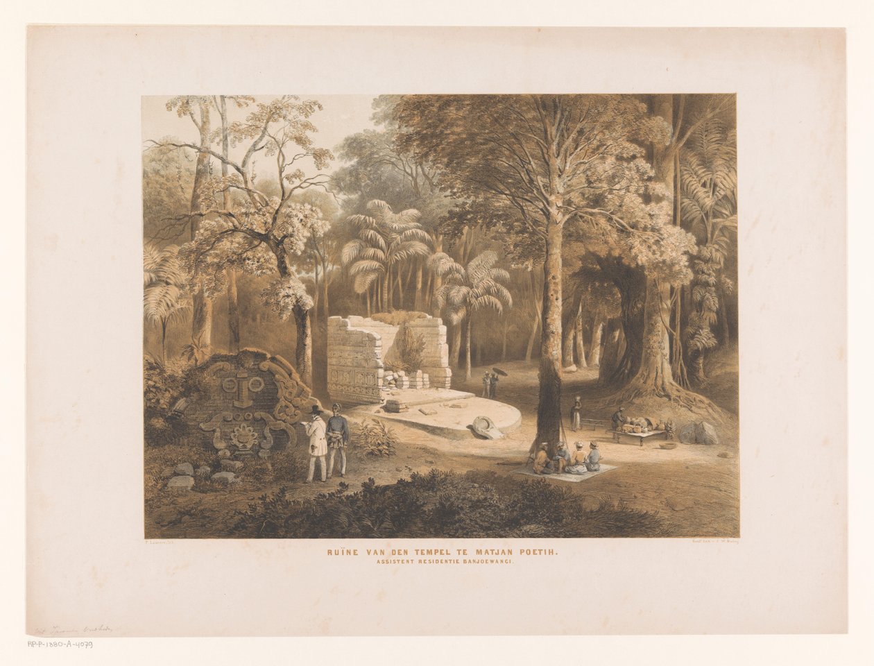 寺庙遗址
Matjan Poetih 的寺庙遗址（物品上的标题）
爪哇古物（系列名称）
爪哇古物（系列名称） 作者 保罗·劳特斯