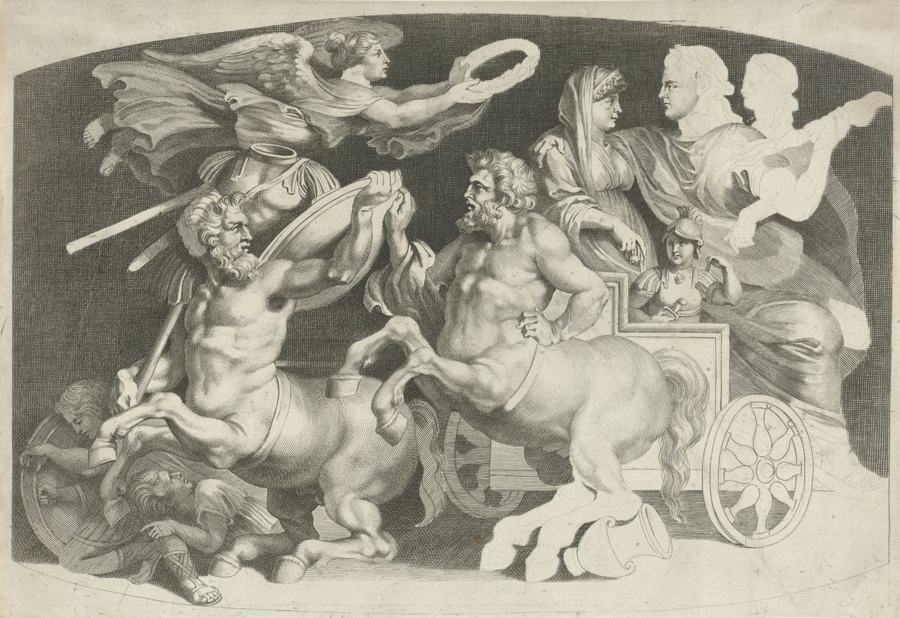 与日耳曼尼库斯和阿格里皮娜三人相遇的旅程
Pietro Paolo Rubenii 设计的古代人物选集（丛书名） Variae figueri de agati antiqui, desiniati de Pietro Paolo Rubenii（丛书名 作者 保罗·本丢（归因于）