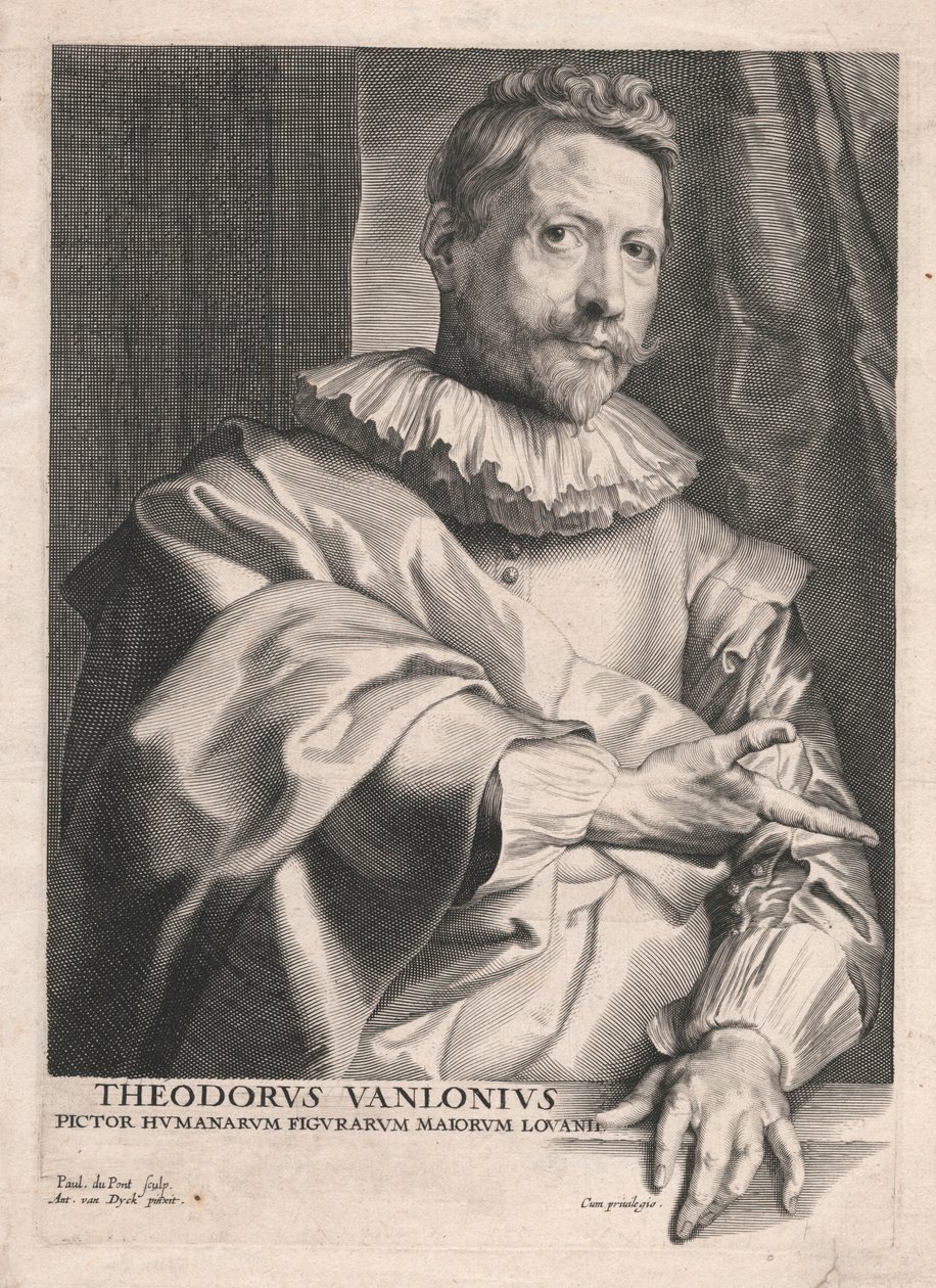 西奥多·范·洛尼斯 (Theodore van Lonius)，鲁汶大学人物画家 作者 保罗·本丢斯