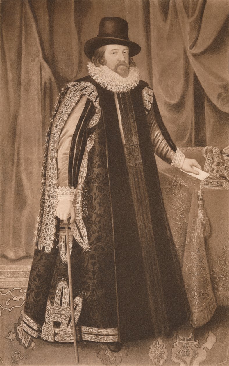 弗朗西斯·培根（Francis Bacon），圣奥尔本斯子爵，1600年左右，1904年 作者 保罗·范·萨默