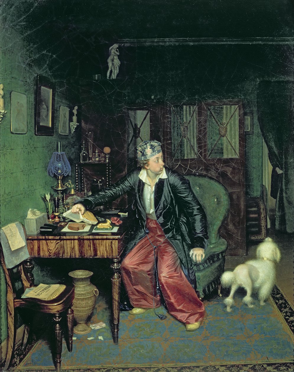 Aristocrat的早餐，1849-50 作者 帕维尔·安德烈耶维奇·费多托夫（Pavel Andreevich Fedotov）