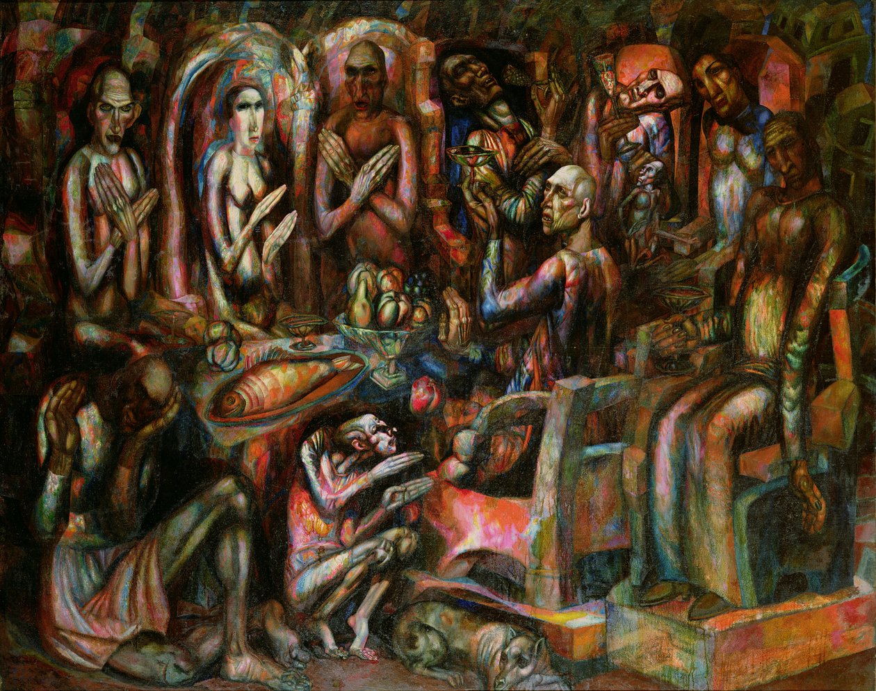 国王的盛宴，1913年 作者 帕维尔·尼古拉耶维奇·菲洛诺夫