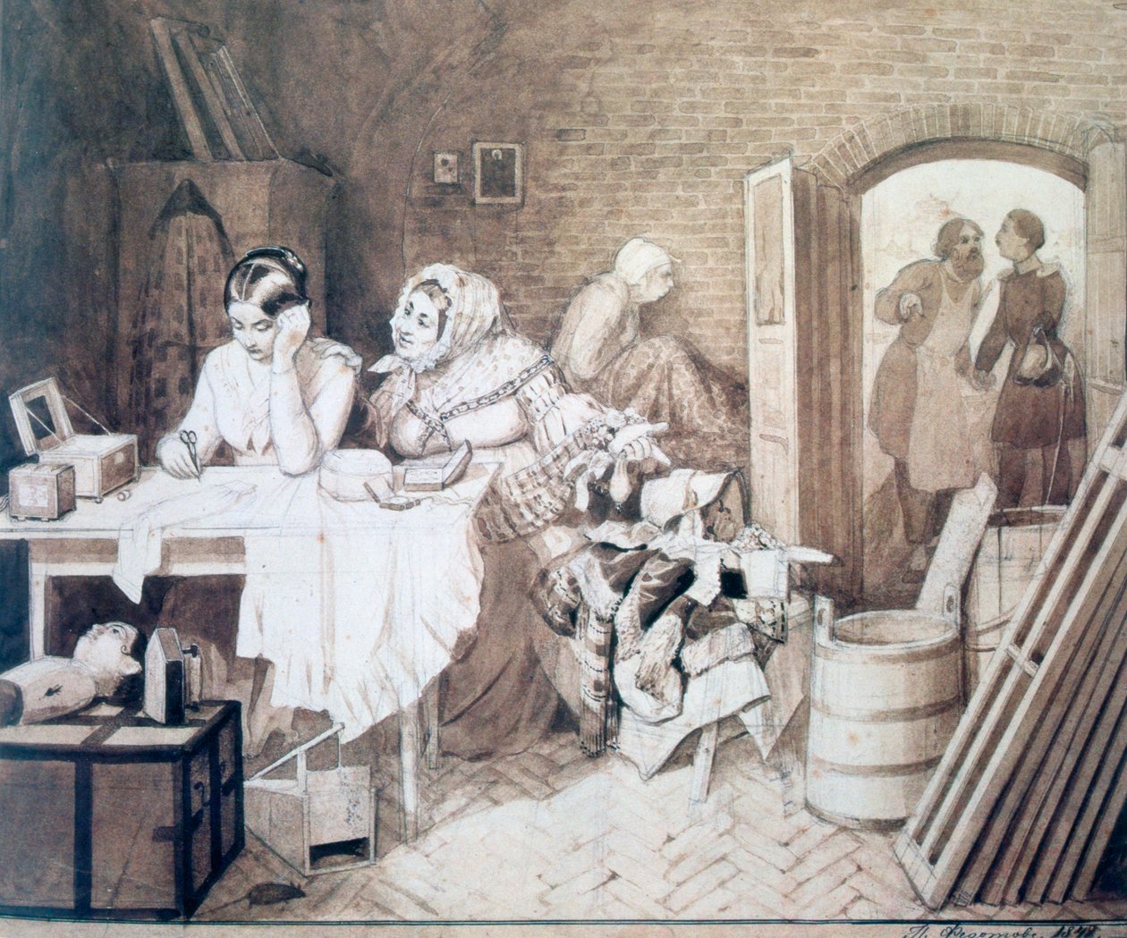 捕鼠器，1846年 作者 帕维尔·安德烈耶维奇·费多托夫（Pavel Andreevich Fedotov）