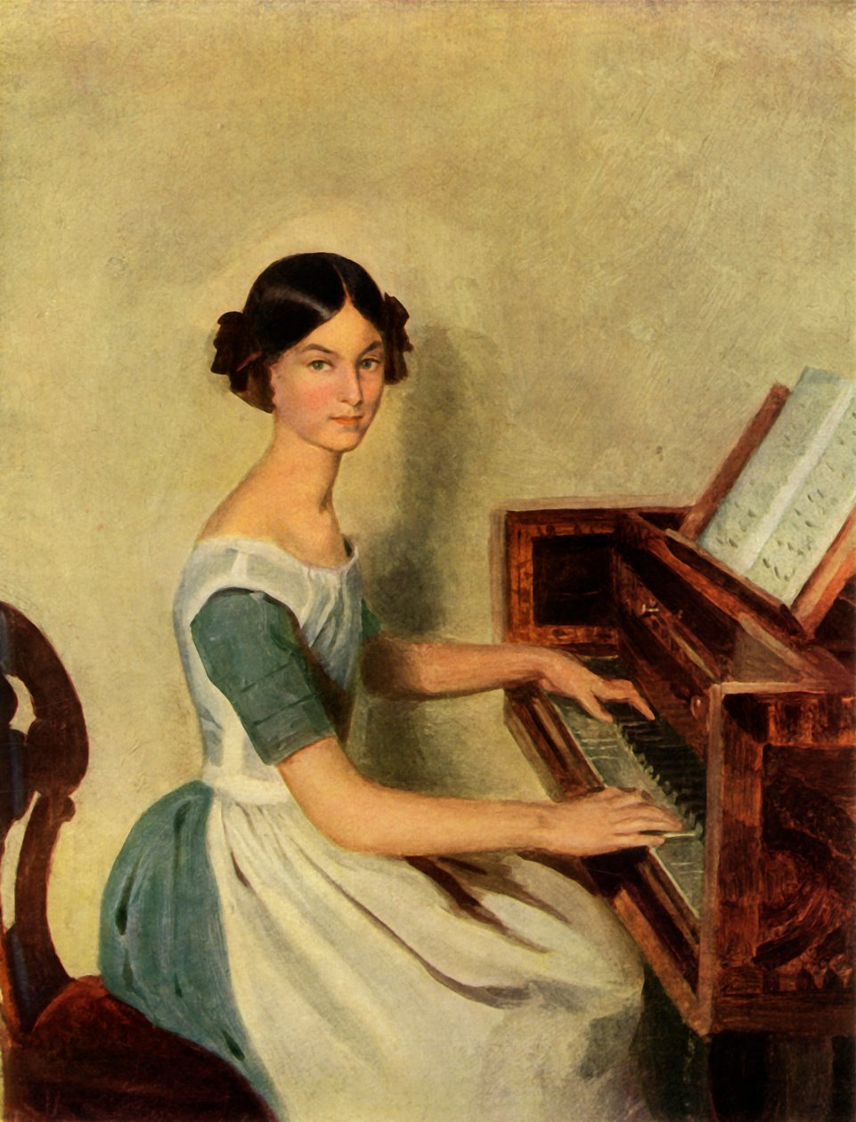 纳德日达（Nadezhda Petrovna Zhdanovichova）的肖像，1849年，1965年。 作者 帕维尔·安德烈耶维奇·费多托夫（Pavel Andreevich Fedotov）