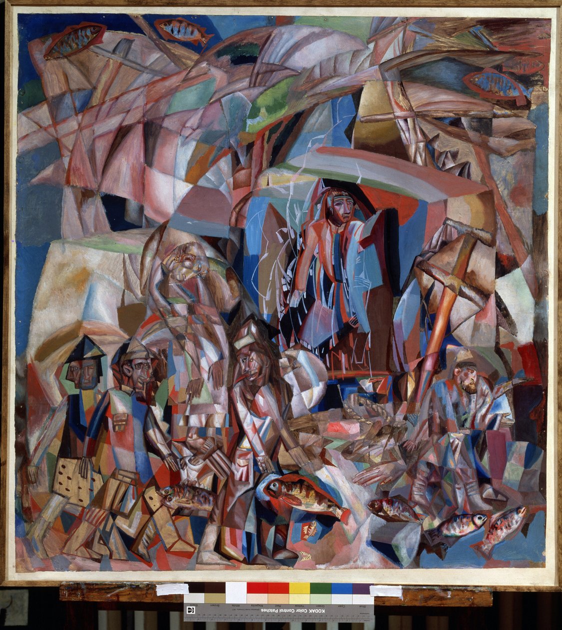 "Le bateau de peche"（一艘渔船），Peinture de Pavel Nikolayevich Filonov (1883-1941) 1913-1914 俄罗斯国立博物馆，圣彼得堡 作者 帕维尔·尼古拉耶维奇·菲洛诺夫