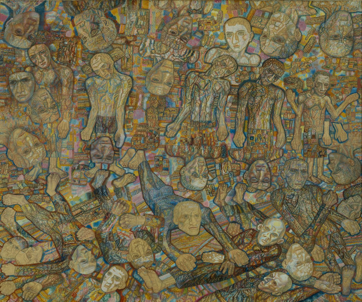 组成。突袭，1938年 作者 帕维尔·尼古拉耶维奇·菲洛诺夫（Pavel Nikolayevich Filonov）