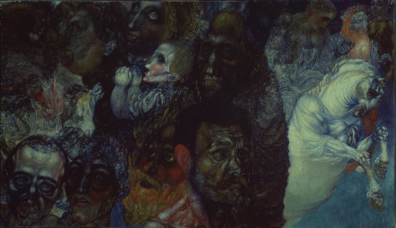 元首，1910年 作者 帕维尔·尼古拉耶维奇·菲洛诺夫（Pavel Nikolayevich Filonov）