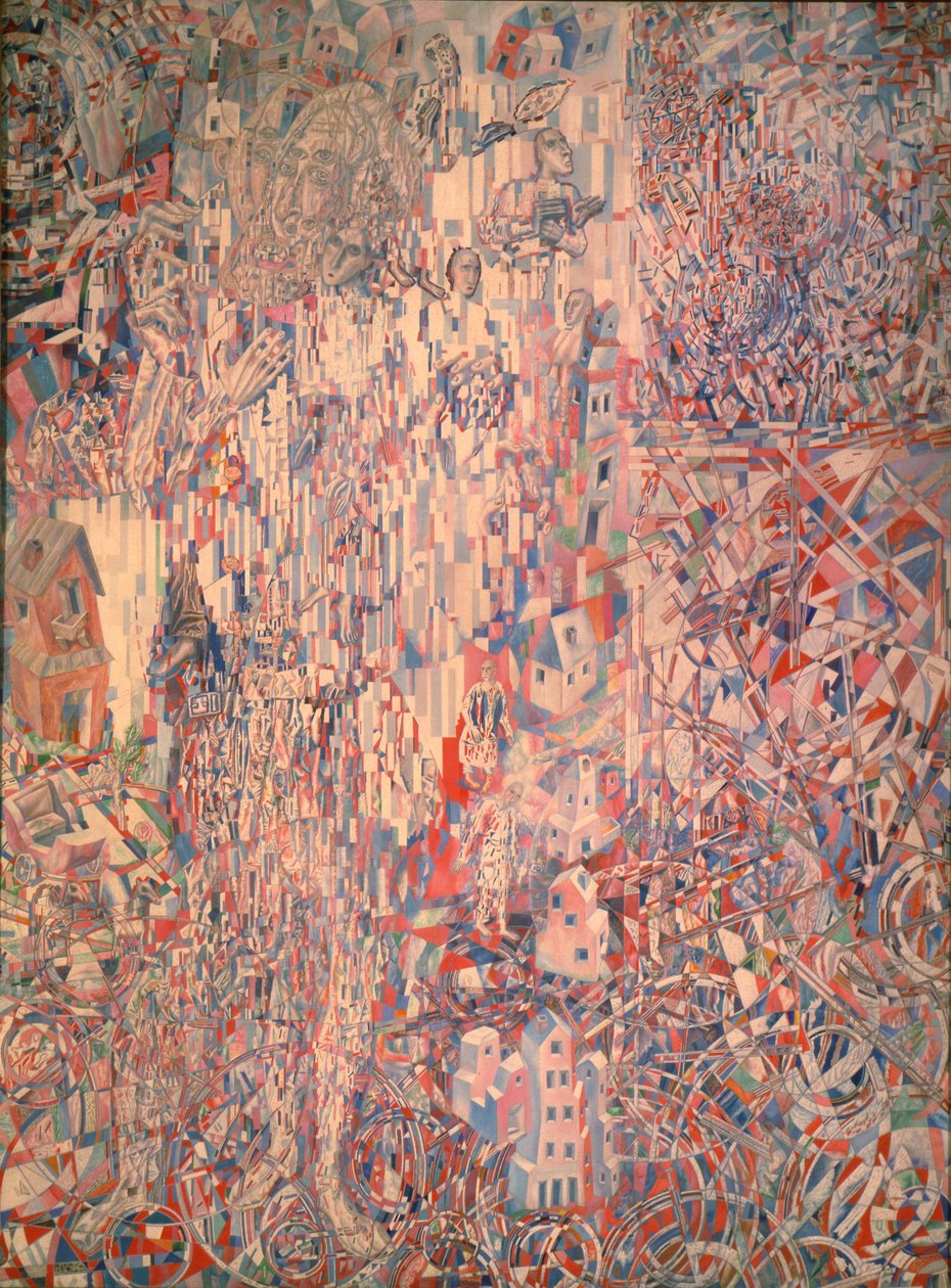 彼得格勒无产阶级的公式，1920-1921年 作者 帕维尔·尼古拉耶维奇·菲洛诺夫（Pavel Nikolayevich Filonov）