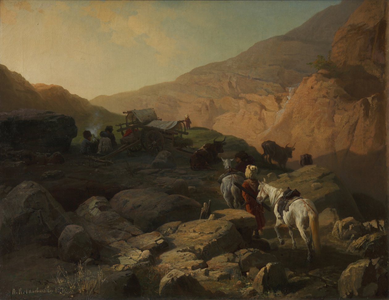 高加索地区，1872年 作者 帕维尔·奥西波维奇·科瓦列夫斯基