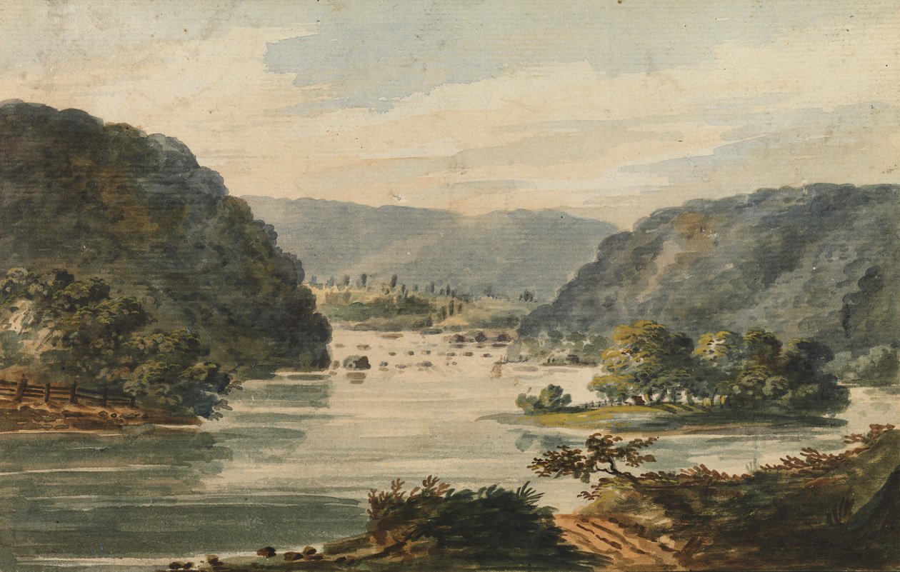 哈珀斯费里的波托马克河景观，1811-约1813年。 作者 帕维尔·彼得罗维奇·斯维因