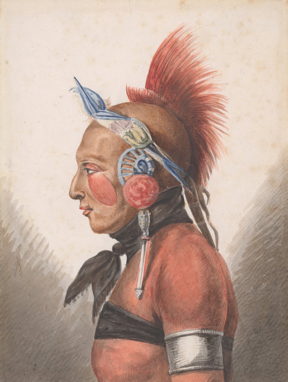 一个奥萨奇战士，1811-约1813年。 作者 帕维尔·彼得罗维奇·斯维因