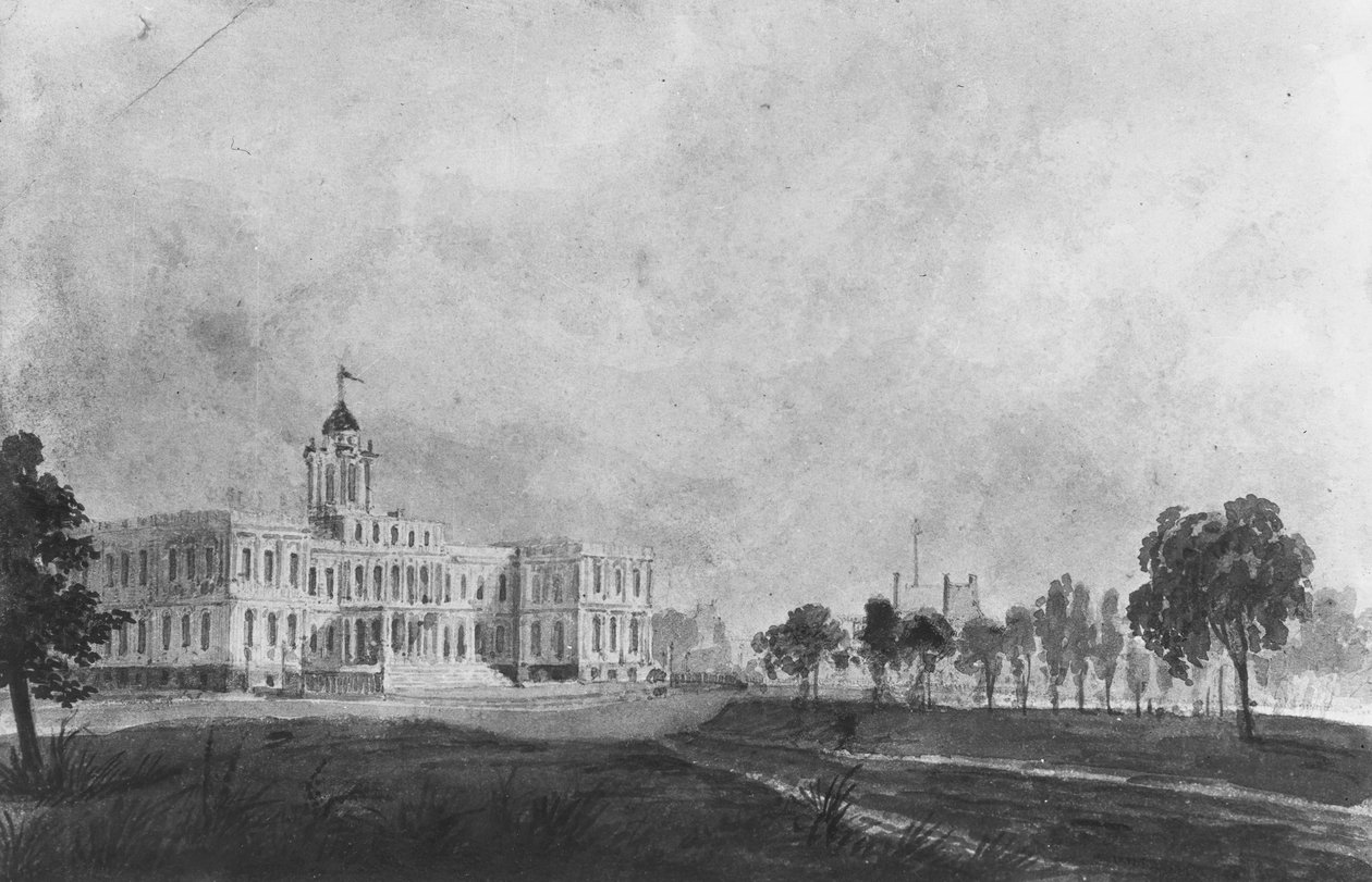 新市政厅，纽约，1811-约1813。 作者 帕维尔·彼得罗维奇·斯维因